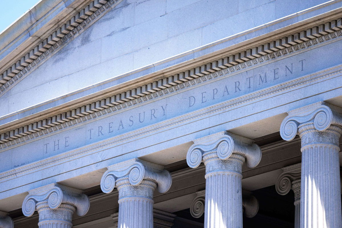 <i>Aaron Schwartz/Bloomberg/Getty Images via CNN Newsource</i><br/>The Treasury Department Building in Washington