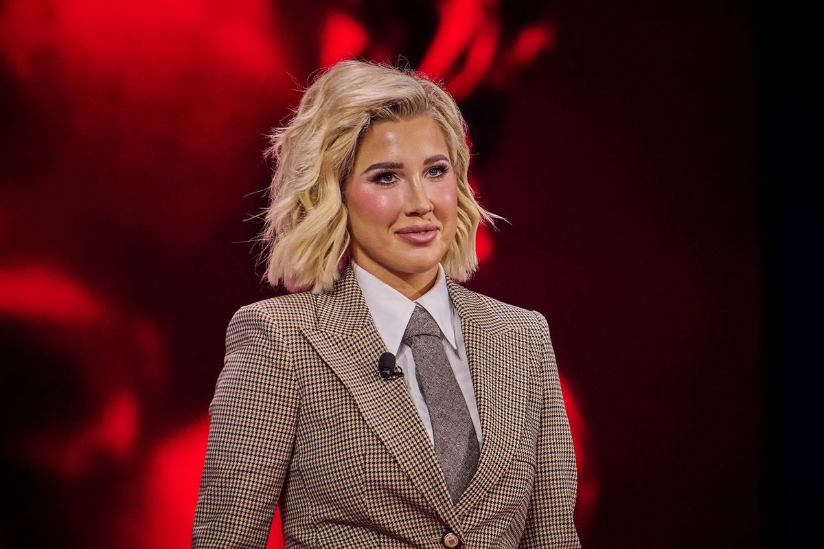 <i>Dominic Gwinn/AFP/Middle East Images/AFP/Getty Images via CNN Newsource</i><br/>Savannah Chrisley at the annual CPAC DC conference in February.