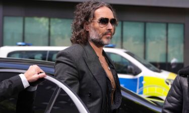 Russell Brand arrives at Southwark Crown Court in London