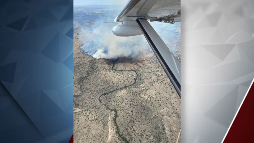 Aerial view of Alder Springs Fire