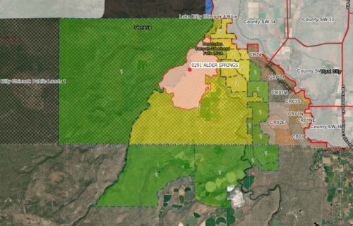 Alder Springs Fire lowered evacuation levels