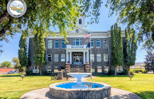 Crook County Courthouse trees removal