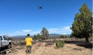 Drone on Alder Springs Fire