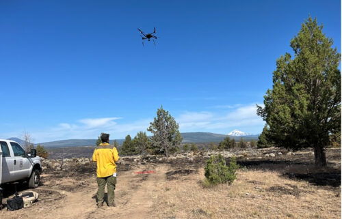 Drone on Alder Springs Fire