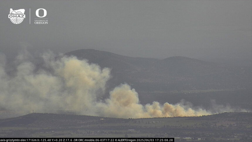 Euston Fire NW of Redmond UO AlertWest 2