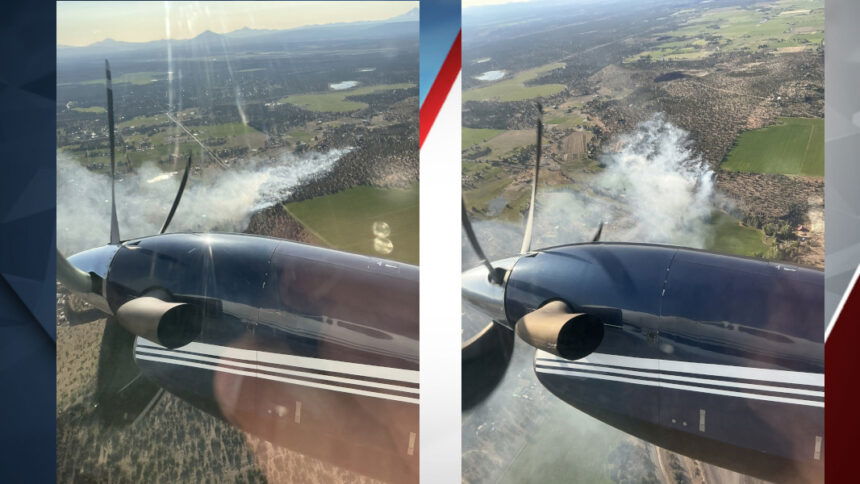Euston Fire aerial view