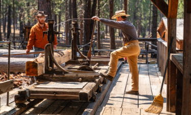 Lazinka sawmill at High Desert Musem