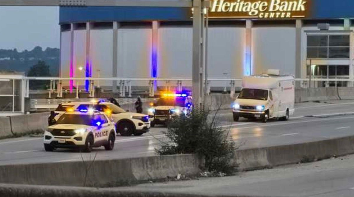 <i>WLWT via CNN Newsource</i><br/>A motorcyclist has died after crashing and falling over the side of the US-50 overpass in downtown Cincinnati on June 10 night.