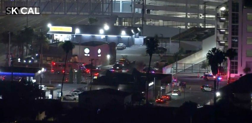 <i>KCAL/KCBS via CNN Newsource</i><br/>A driver was arrested after a crash near Inglewood's Intuit Dome injured several people late June 14.