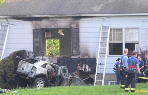 One person died when a car crashed into the Quaker Meeting House in Manhasset early June 19.