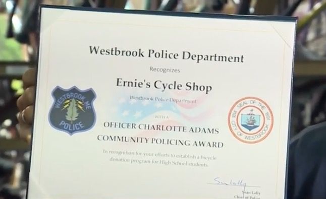 Maine business recognized by police for helping teens