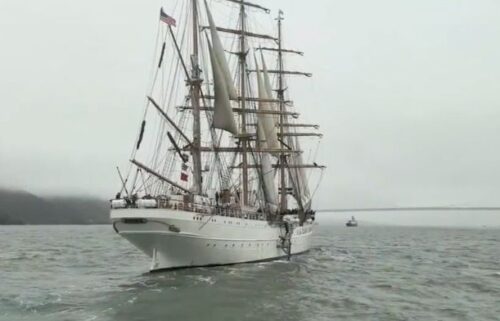 The U.S Coast Guard Barque Eagle is America's tallest ship and will be docked at Pier 17 in San Francisco for a free public tour on June 28.
