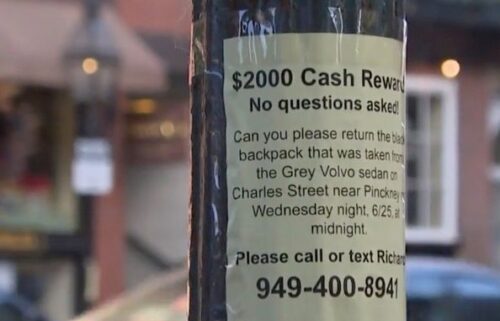 A father of the bride is seeking the public's help in finding a backpack containing personal items and his wedding speech that was stolen from a car in Boston last week.
