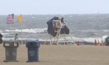 A New Jersey lifeguard who was impaled by an umbrella left a hospital on Thursday and later recounted the terrifying ordeal.
