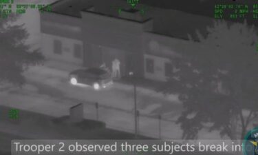 State police provided a video clip of the surveillance and arrest that happened late Wednesday in response to a break-in near 10 Mile Road and Haggerty Road.