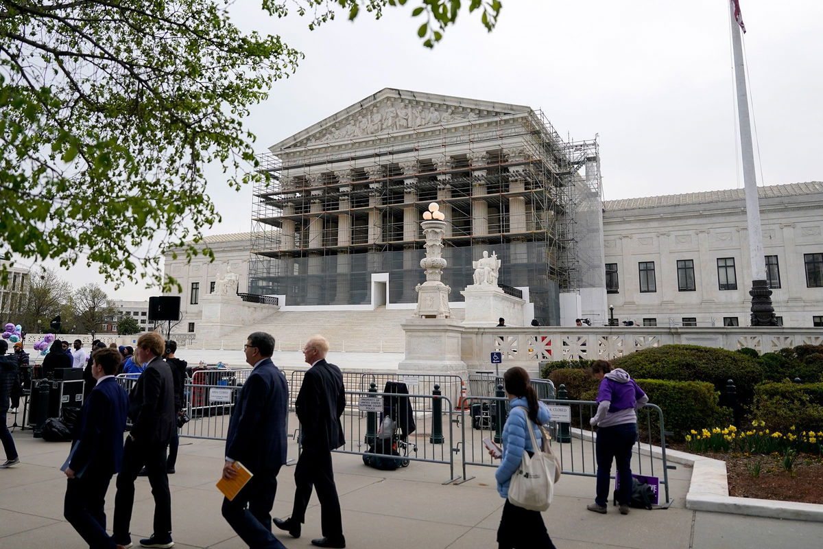 <i>Al Drago/Bloomberg/Getty Images via CNN Newsource</i><br/>The US Supreme Court in Washington