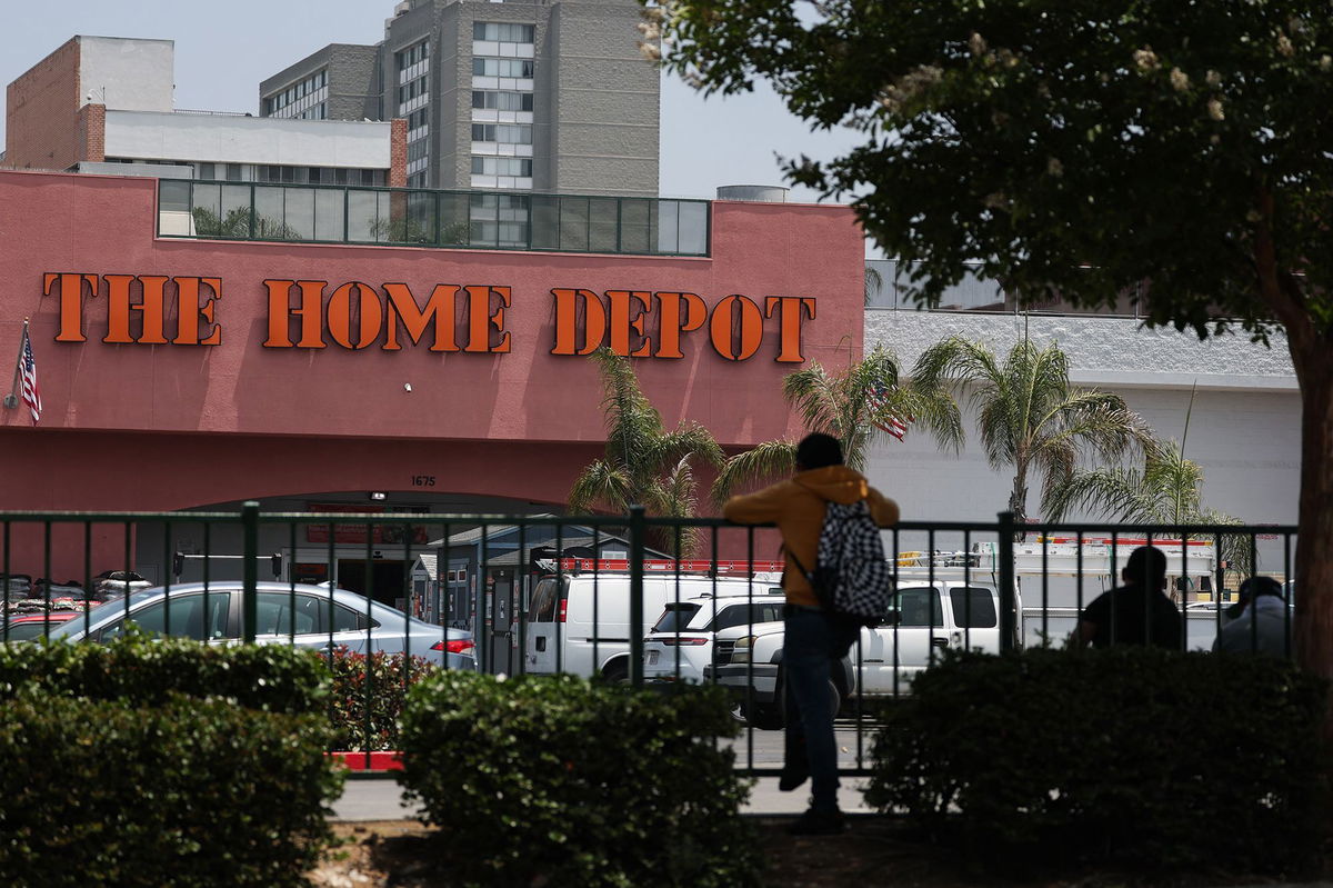 <i>Patrick T. Fallon/AFP/Getty Images via CNN Newsource</i><br/>A Home Depot store in Westlake