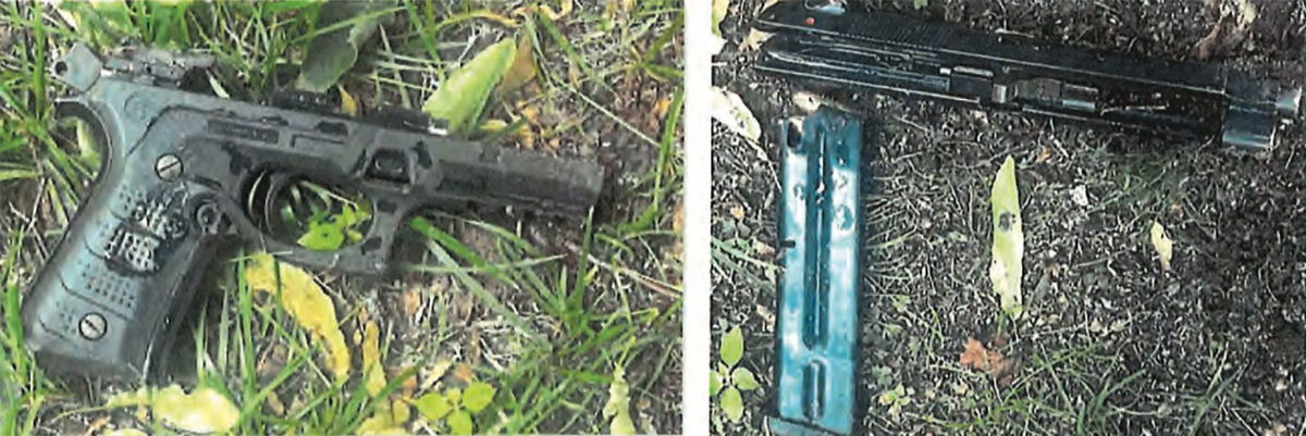 <i>US Attorney's Office via CNN Newsource</i><br/>Components of a recovered Bertta 92 9mm handgun.