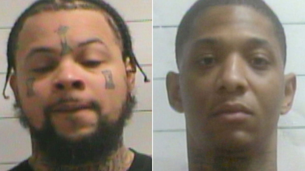 <i>Orleans Parish Sheriff's Office/AP via CNN Newsource</i><br/>Antoine Massey and Derrick Groves are pictured in a split image.
