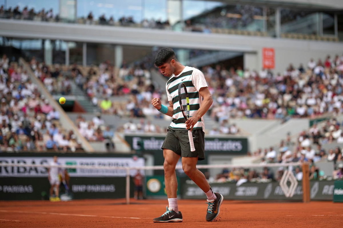 <i>Christophe Ena/AP via CNN Newsource</i><br/>Carlos Alcaraz is looking to win a fifth major at the French Open.