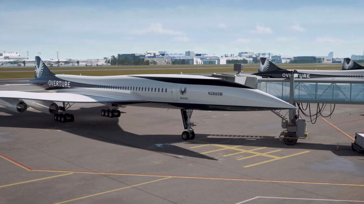 <i>Boom Supersonic via CNN Newsource</i><br/>Overture will have capacity for 80 passengers.
