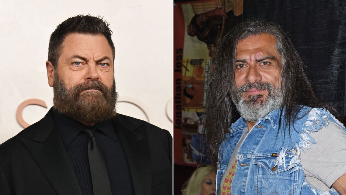 <i>Angela Weiss/AFP/Getty Images/Derek Storm/Everett Collection via CNN Newsource</i><br/>Nick Offerman and Jonathan Joss.
