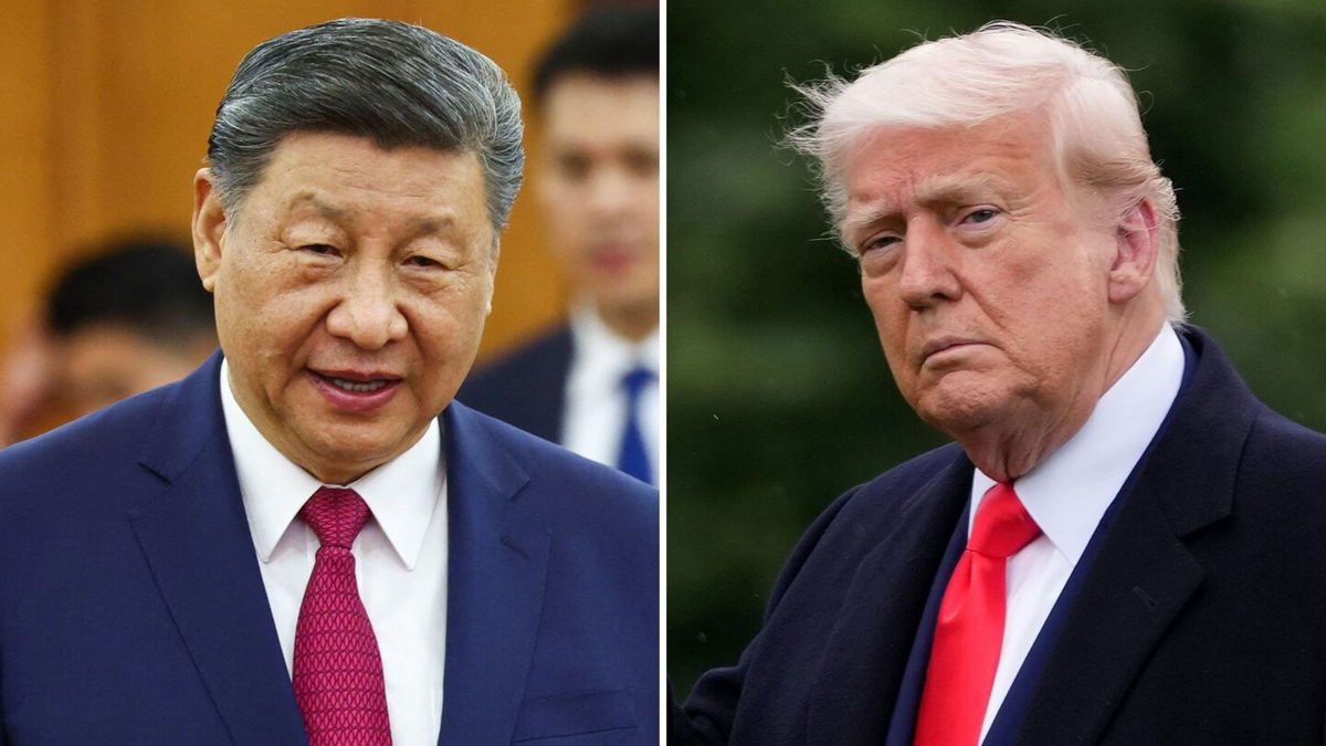 <i>Getty Images via CNN Newsource</i><br/>US President Donald Trump says Chinese leader Xi Jinping is “extremely hard to make a deal with
