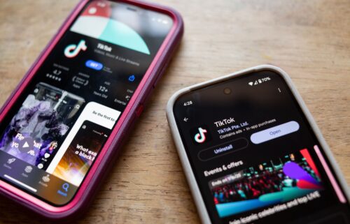 TikTok is seen in the app stores of an iPhone and Google Pixel on January 8.  President Donald Trump set to delay enforcement of the sale-or-ban law by another 90 days.