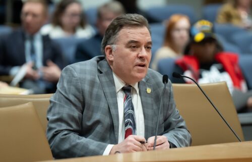 State Sen. John Hoffman at a Minnesota Senate Human Services Committee hearing on March 6
