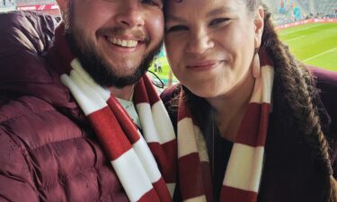 Liam Taylor and his wife