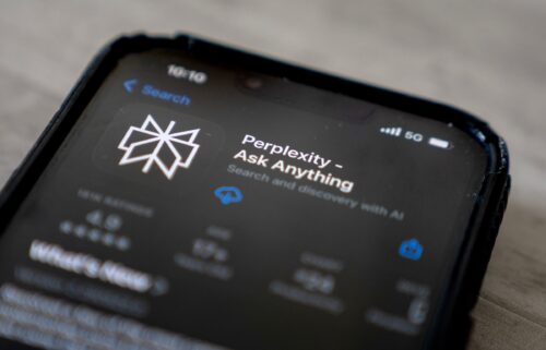The Perplexity app in the Apple App Store in June.