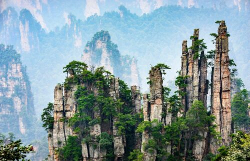 China's Zhangjiajie National Forest Park is part of the Wulingyuan Scenic Area
