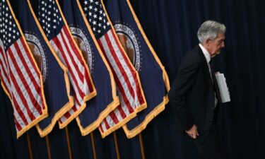 Federal Reserve Chair Jerome Powell leaves after a news conference on May 7. New economic projections from Fed policymakers could show they expect to lower rates at least once this year — and it will likely be because of bad news