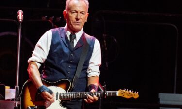 Bruce Springsteen performs during the first night of The Land of Hopes and Dreams tour on May 14 in England.