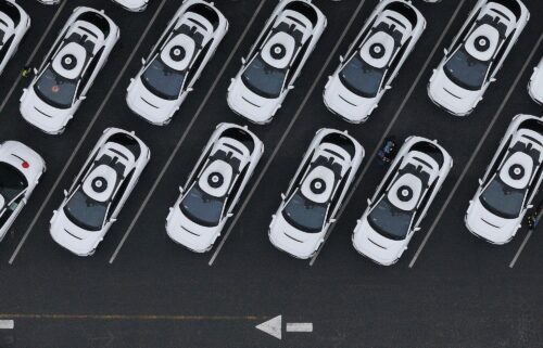 In an aerial view