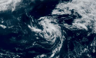 Satellite imagery captured Tropical Storm Andrea shortly after it formed in the open Atlantic Ocean on Tuesday morning.