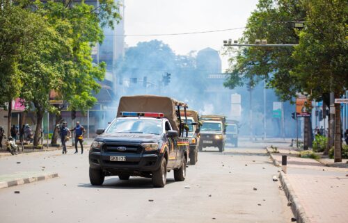 Police dispersed peaceful protesters in Kenya's capital of Nairobi on Wednesday.