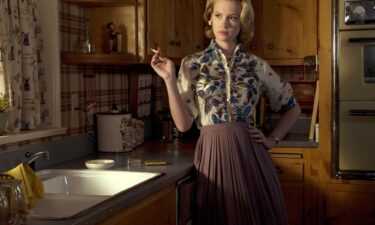 Betty Draper in "Mad Men" was often styled in typical '50s fashion wearing pleated apron skirts.