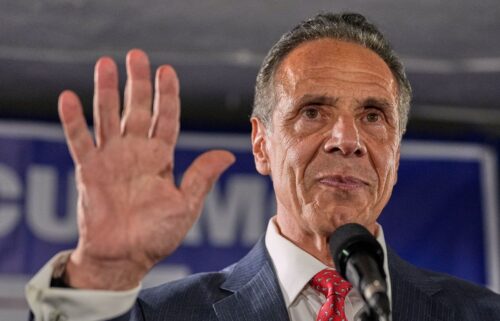 Mayoral candidate Andrew Cuomo speaks to supporters during a Democratic primary watch party on June 24 in New York. Cuomo will not drop out of the New York City mayoral race by the Friday deadline to remove himself from the general election ballot.