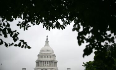 A view of the US Capitol building on June 27