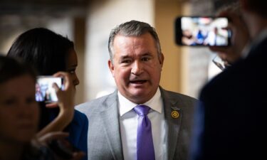 Rep. Don Bacon (R-NE) speaks with reporters following a closed-door House Republican caucus meeting