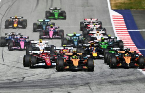 Lando Norris began in pole position and led for all but a few seconds.