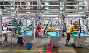 An apparel factory in Hawassa