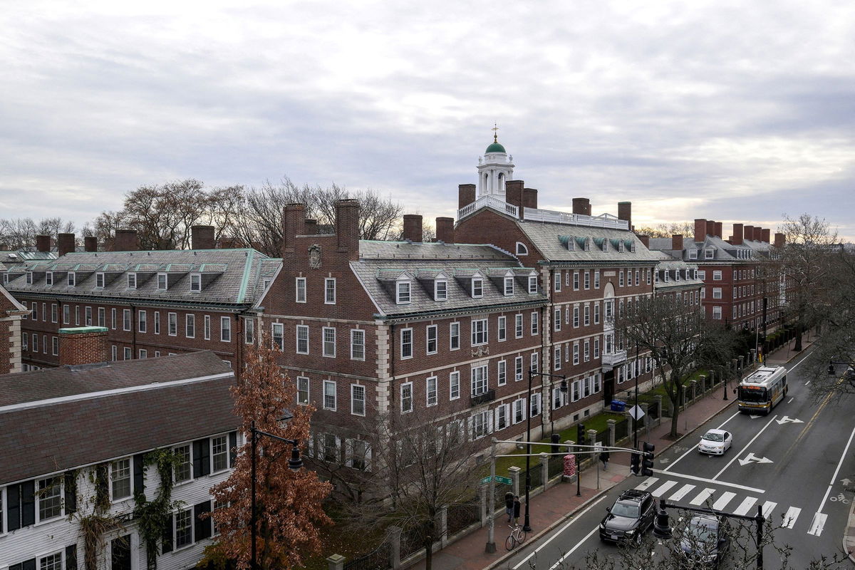 <i>Faith Ninivaggi/Reuters/File via CNN Newsource</i><br/>This December 2023 photo shows a view of Harvard University in Cambridge