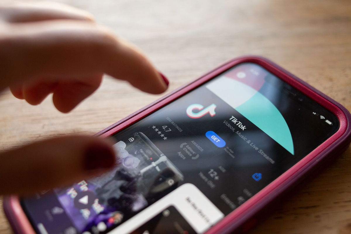 <i>Brook Joyner/CNN via CNN Newsource</i><br/>TikTok is seen in the app store of an iPhone on January 8. After months of speculation and multiple bids from would-be American buyers