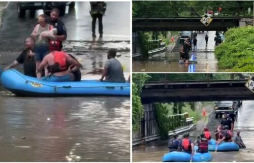 Heavy rainfall in Richmond left a couple and their pets stranded on the roof of their truck after they drove into rising water on June 29 evening. Richmond Fire crews responded around 7 p.m. to a vehicle stranded in floodwaters near the intersection of Magnolia and Rady streets