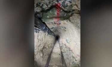 It's believed the tunnel was used to transport large amounts of contraband.