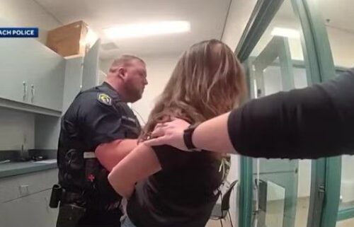 Newly released body camera footage shows the moment a now-former Ormond Beach police officer violently threw a handcuffed woman to the ground during a DUI arrest