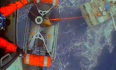 Coast Guard helicopter rescue