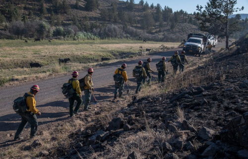 Cram Fire firefighters